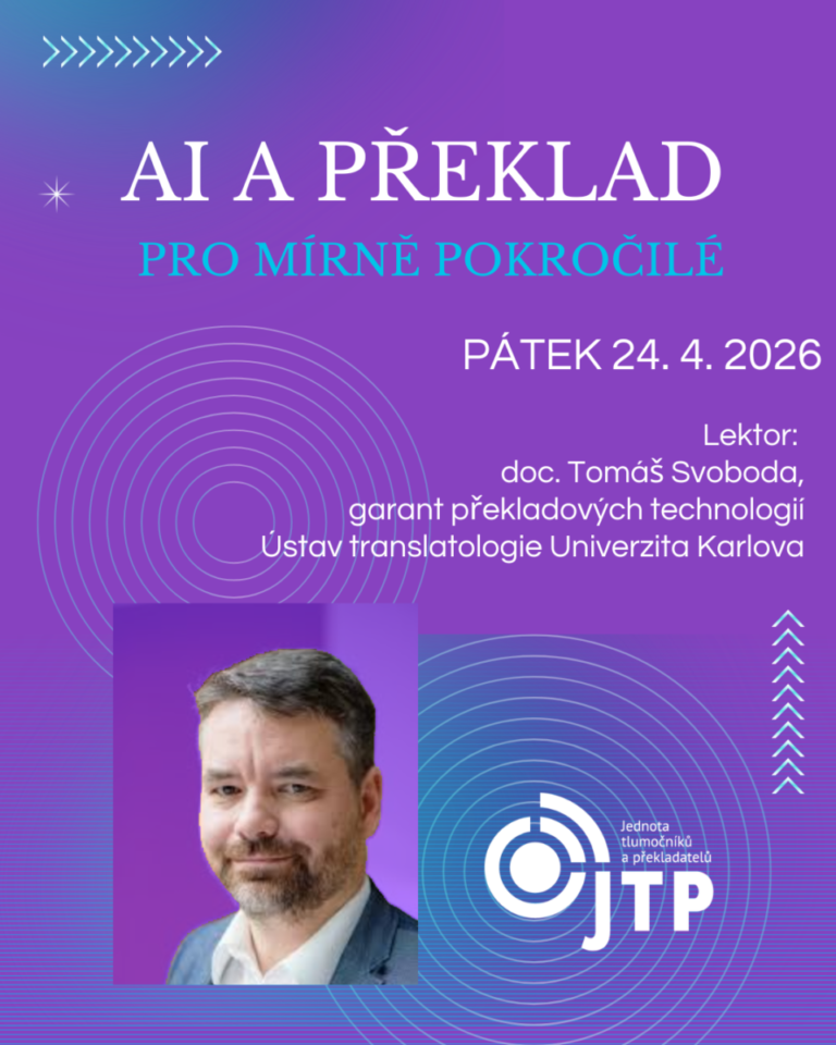 Umělá inteligence a překlad – celodenní kurz pro mírně pokročilé – ONLINE
